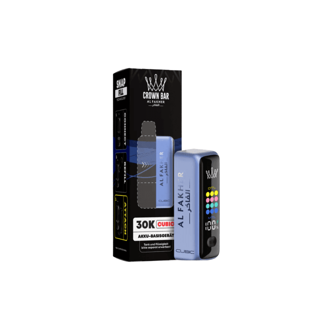 Al Fakher Cubic 30K Basisgerät – Blau - EdenVape24